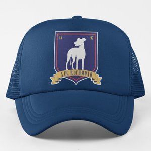 NEW Ted Lasso AFC Richmond Crest Foam Trucker Mesh Snapback Hat NAVY